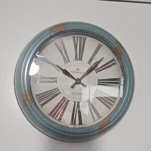 Rustic Blue Wall Clock by FIRSTTIME & CO